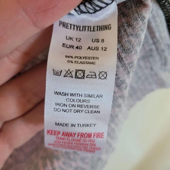 Pretty Little Things Womens Top 8/M Leopard Print Blouse Cami Pink New - Picture 6 of 10